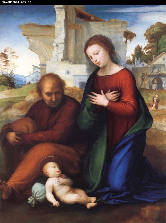 Fra Bartolommeo The Virgin Adoring the Child with Saint Joseph